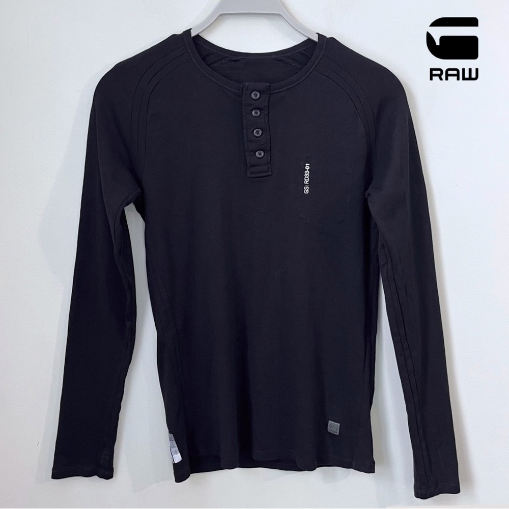 G-Star Raw Men’s Jack VT Granddad L/S Henley